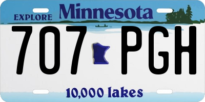 MN license plate 707PGH