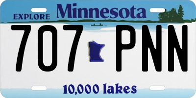 MN license plate 707PNN