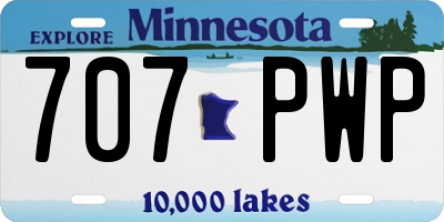 MN license plate 707PWP