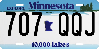 MN license plate 707QQJ