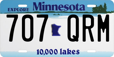 MN license plate 707QRM