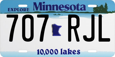 MN license plate 707RJL