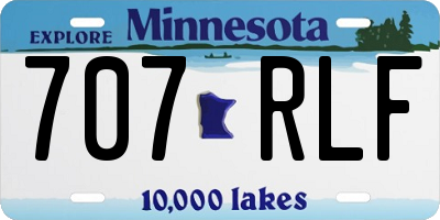 MN license plate 707RLF