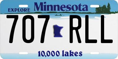 MN license plate 707RLL