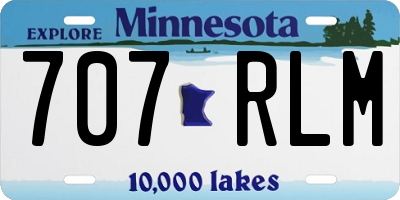 MN license plate 707RLM