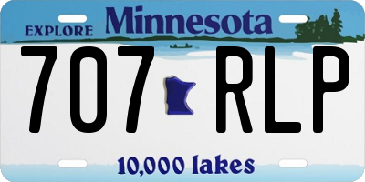 MN license plate 707RLP