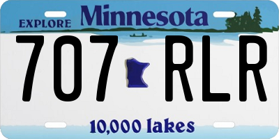 MN license plate 707RLR