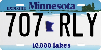 MN license plate 707RLY