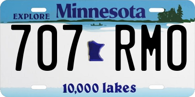 MN license plate 707RMO