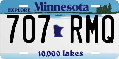 MN license plate 707RMQ