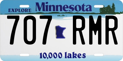 MN license plate 707RMR