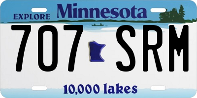 MN license plate 707SRM