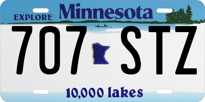 MN license plate 707STZ