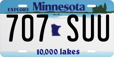 MN license plate 707SUU