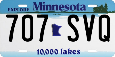 MN license plate 707SVQ