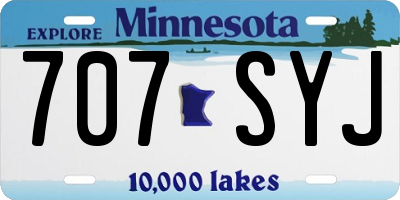 MN license plate 707SYJ