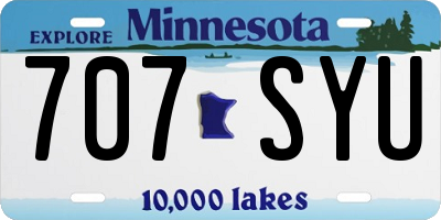 MN license plate 707SYU