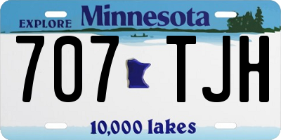 MN license plate 707TJH
