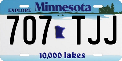 MN license plate 707TJJ