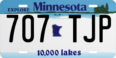 MN license plate 707TJP