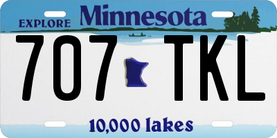 MN license plate 707TKL