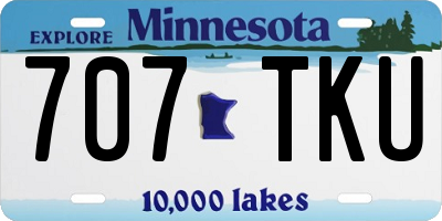 MN license plate 707TKU