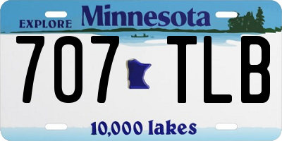 MN license plate 707TLB