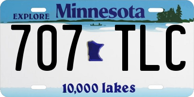 MN license plate 707TLC
