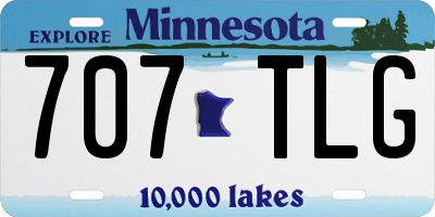 MN license plate 707TLG