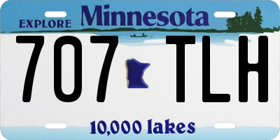 MN license plate 707TLH