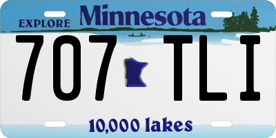MN license plate 707TLI