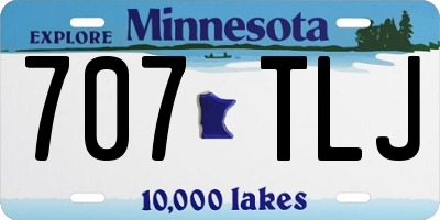 MN license plate 707TLJ