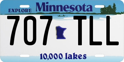MN license plate 707TLL