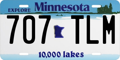 MN license plate 707TLM
