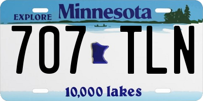 MN license plate 707TLN