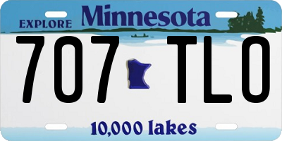 MN license plate 707TLO