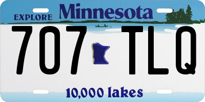 MN license plate 707TLQ