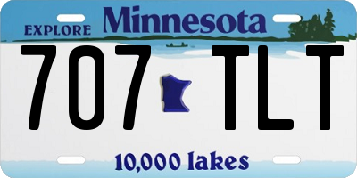 MN license plate 707TLT