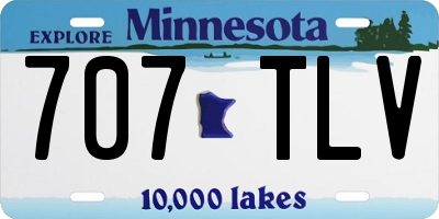 MN license plate 707TLV