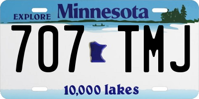 MN license plate 707TMJ