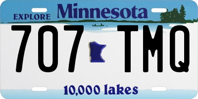 MN license plate 707TMQ