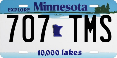 MN license plate 707TMS