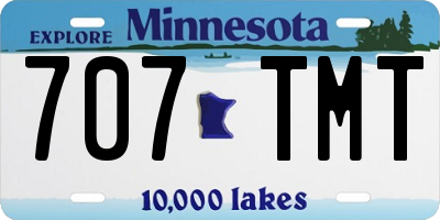 MN license plate 707TMT