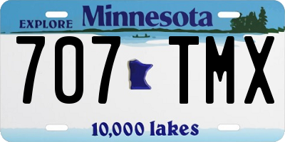 MN license plate 707TMX