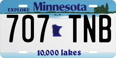 MN license plate 707TNB