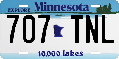 MN license plate 707TNL