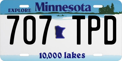 MN license plate 707TPD