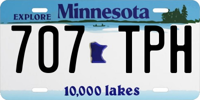 MN license plate 707TPH