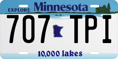 MN license plate 707TPI