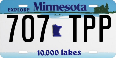 MN license plate 707TPP